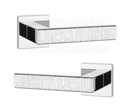 Klamka AMARYLIA Rozeta Q slim 7 mm LC - chrom polerowany