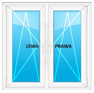 Klamka okienna Lewa ARABIS R BR - brązowy