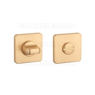 Rozeta QS slim 7 mm KG - złoty matowy WC 4X4