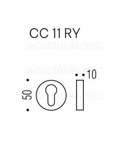 Rozeta na wkładkę Colombo Design ONE CC13 MOOD Collection, C23 beż piaskowy/ RAL 1001