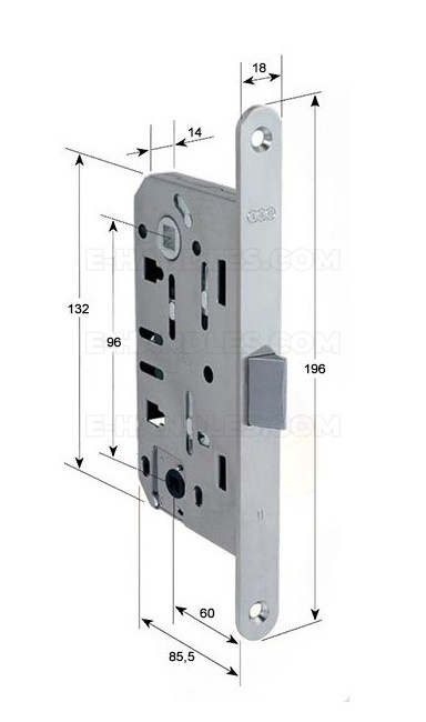 Zamek AGB Mediana EVOLUTION do WC 96/60 mosiądzowany F18 B011026003