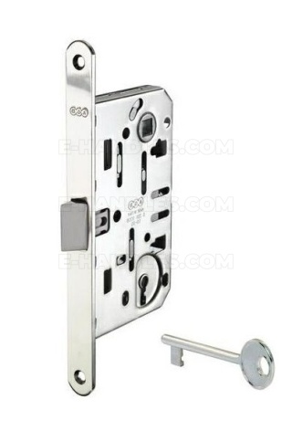 Zamek AGB Mediana EVOLUTION na klucz 90/35 nikiel połysk F18 B011013506