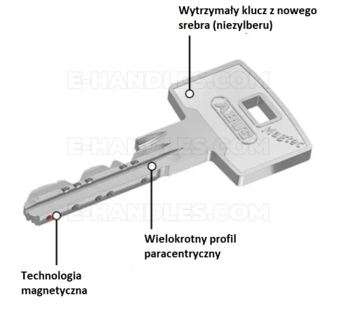 ABUS MAGTEC 2500, 100 (35x65) klucz-klucz, wkładka drzwiowa