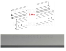 Srebrna F1 3000 mm, szyna bieżna do systemu Diva Fluid Terno Scorrevoli