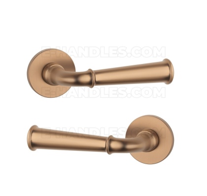 Klamka IBRA Rozeta R slim 7 mm LIGHT BROWN - jasny brązowy