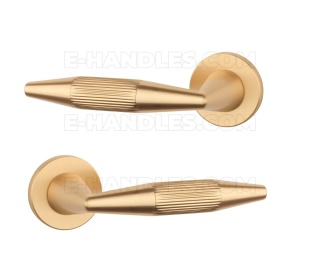 Klamka IDESA Rozeta R slim 7 mm KG - złoty matowy