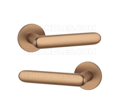 Klamka LARKA Rozeta R slim 7 mm LIGHT BROWN - jasny brązowy
