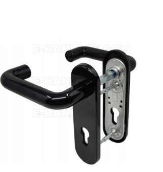 Klamko - klamka PZ 72 ASSA ABLOY p.poż AHW300 czarna