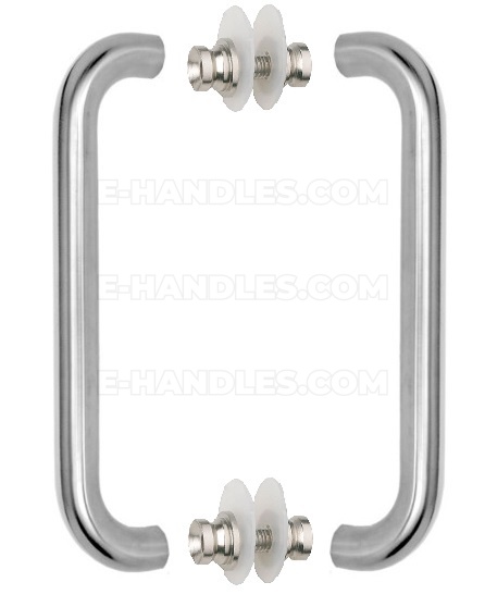 Pochwyt dwustronny Ø20, długość 300mm, rozstaw 280mm, 8-60mm, M6- 4527 stal nierdzewna