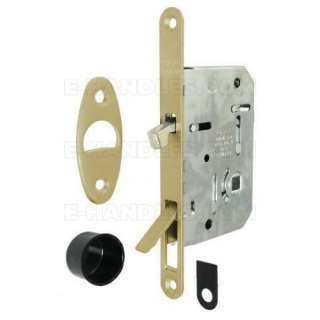 Zamek AGB WAVE Scivola Tre Class WC hakowy łazienkowy 50mm F16 mosiądz matowy B089815058