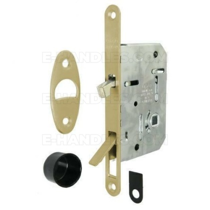 Zamek AGB WAVE Scivola Tre Class WC hakowy łazienkowy 50mm F16 mosiądz matowy B089815058