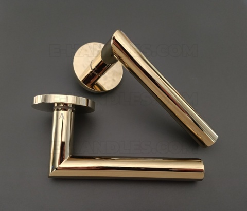 Klamka ARABIS Rozeta R slim 7 mm GOLD PVD - złoty polerowany PVD
