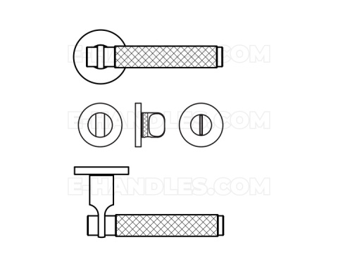 Klamka Colombo Design Gryps CM - chrom mat