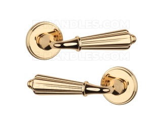 Klamka LIMONA Rozeta RG slim 7 mm LG - złoty polerowany