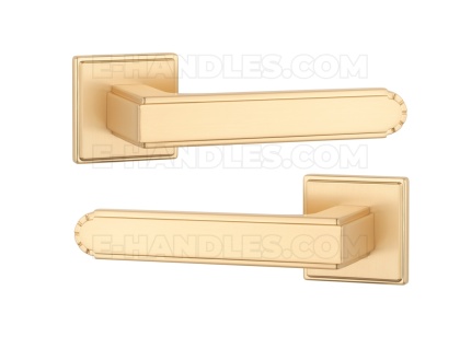 Klamka MIMOSA Rozeta QG slim 7 mm KG - złoty matowy