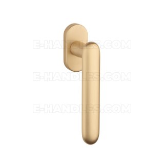 Klamka okienna Lewa LARKA R GOLD SATIN - złoty matowy
