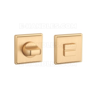 Rozeta QG slim 7 mm KG - złoty matowy WC 4x4
