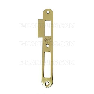 Zaczep do zamka ALFA-BETA okrągłe końce z najazdem F22mm x 165mm, mosiądzowany