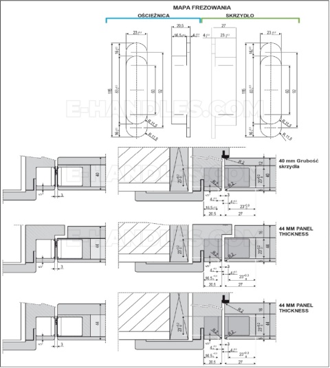 Zawias AGB ECLIPSE 3.0 brąz E302000222