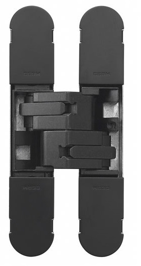 Zawias niewidoczny CEAM 1130s, (1429max) 134x24 mm czarny (nośność 2-40kg, 3-60kg)