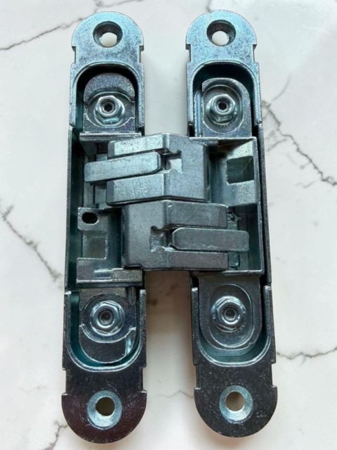 Zawias niewidoczny CEAM 1130s, (1429max) 134x24 mm silver (nośność 2-40kg, 3-60kg)