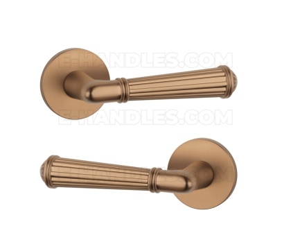Klamka ARIDA Rozeta R slim 7 mm LIGHT BROWN - jasny brązowy