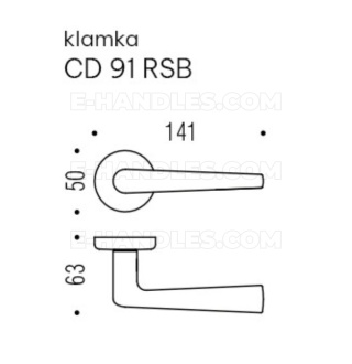 Klamka Colombo Design ROBOTRE UB - umber brąz