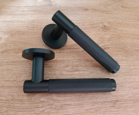 Klamka MOLINIA Rozeta R slim 7 mm BLACK - czarny matowy