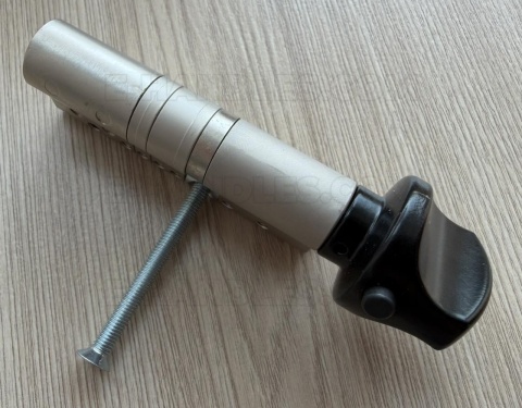 Wkładka 85 nst 45X40G, TOKOZ TECH klucz-gałka czarny mat/blokada bezpieczeństwa, 3 klucze