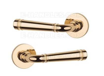 Klamka BERULA Rozeta R slim 7 mm LG - złoty polerowany