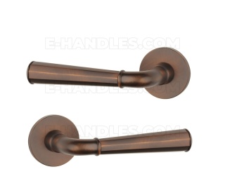 Klamka MARIGOLD Rozeta R slim 7 mm BD - umbra palona