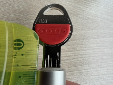 Wkładka 85 nst 50X35G, TOKOZ TECH klucz-gałka czarny mat/blokada bezpieczeństwa, 3 klucze