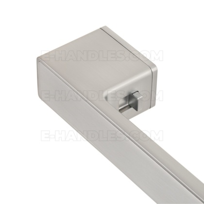 Klamka z zamknięciem EHIME Rozeta RTH PSC - chrom satynowy