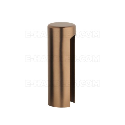 Nasadka na zawias aluminium dł. 46mm fi 15mm LIGHT BROWN - jasny brązowy