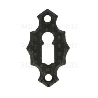 Rozeta na klucz 60x34mm czarna młotkowana mod.15 AMIG