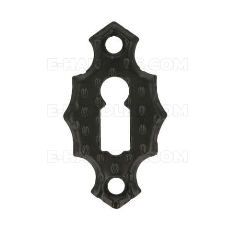 Rozeta na klucz 60x34mm czarna młotkowana mod.15 AMIG