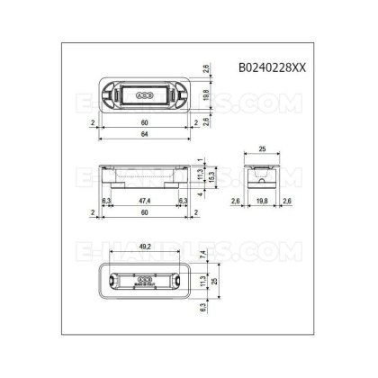 Zaczep z magnesem MINIMAL PLUS XT mosiądz mat AGB B024022823