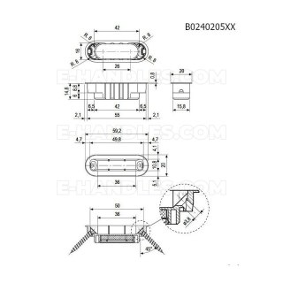 Zaczep z magnesem MINIMAL XT jasny brąz AGB B024020542