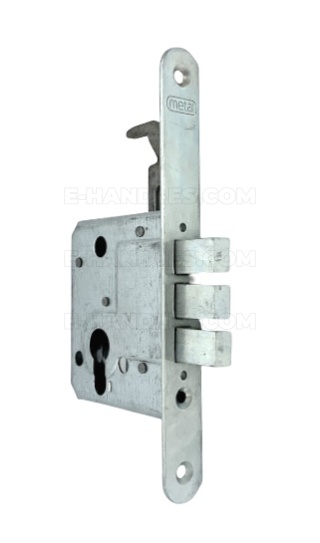 Zamek METAL dodatkowy górny Z55 KMT z podpięciem 55mm ocynk biały