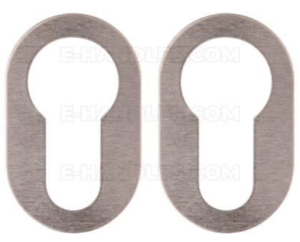 VERUM NUDA SLIM WB chrom matowy - 26 × 42 × 1 mm - szyld dolny na wkładkę