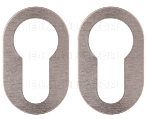 VERUM NUDA SLIM WB chrom matowy - 26 × 42 × 1 mm - szyld dolny na wkładkę