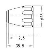Wkładka EVVA Akura 44 Magnetic, 97 (46x51), klucz-klucz, nikiel, 3 klucze