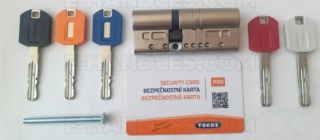 TOKOZ PRO400, 95 (33x68) klucz-klucz, wkładka drzwiowa, 5 kluczy