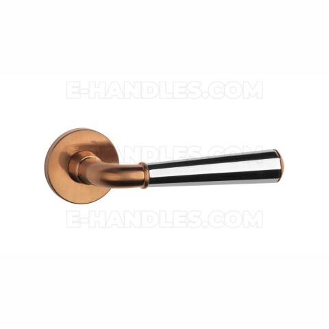 Klamka MARIGOLD Rozeta R slim 7 mm duocolor PN/LC/PN - miedziany PVD / chrom polerowany Klamka MARIGOLD Rozeta R slim 7 mm duocolor PN/LC/PN - miedziany PVD / chrom polerowany