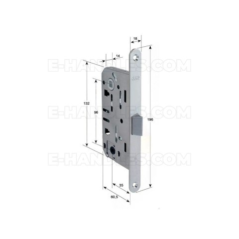 Zamek AGB Mediana EVOLUTION do WC 96/35 brązowy F18 B011023522 Zamek AGB Mediana EVOLUTION do WC 96/35 brązowy F18 B011023522