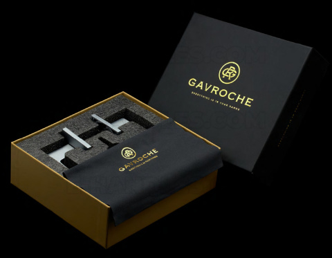 Klamka Gavroche Thorium chrom satynowy, zestaw z rozetą na klucz OB Klamka Gavroche Thorium chrom satynowy, zestaw z rozetą na klucz OB