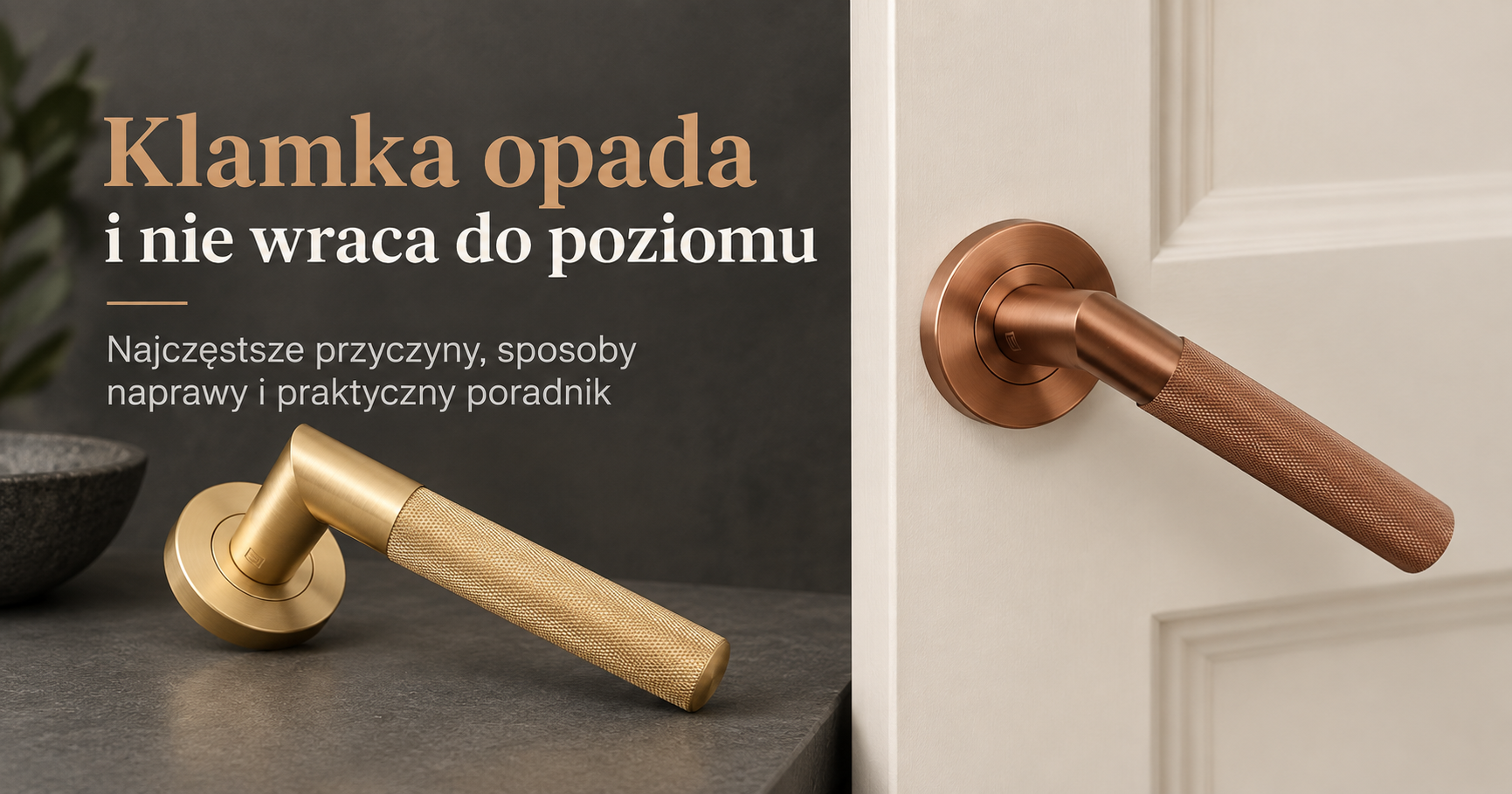 Klamka opada i nie wraca do poziomu – winna jest klamka, zamek czy montaż?