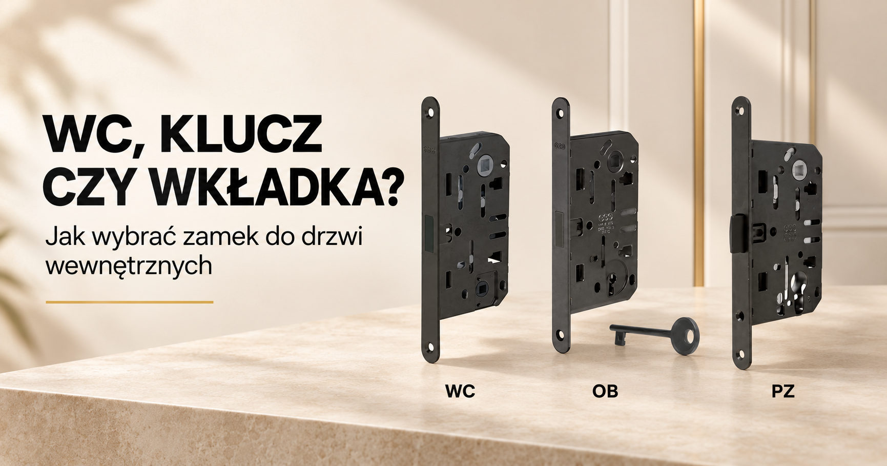 WC, klucz czy wkładka? Jaki zamek wybrać do drzwi wewnętrznych