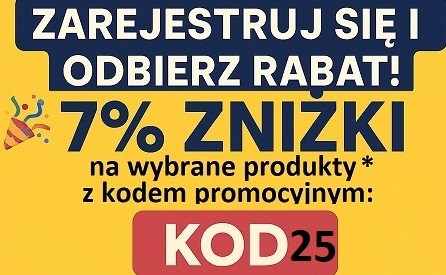🎉 ZAREJESTRUJ SIĘ I ODBIERZ RABAT! 🎉